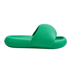 Pantuflas Mujer Plataforma Espuma Ligera Verde Milton