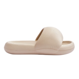 Pantuflas Mujer Plataforma Espuma Ligera Beige Milton