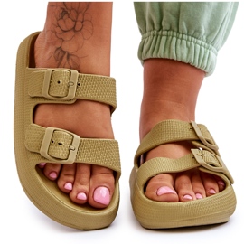 Chanclas de espuma ligera para mujer Green Cleve verde