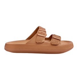 Pantuflas Espuma Ligera Mujer Marrón Cleve