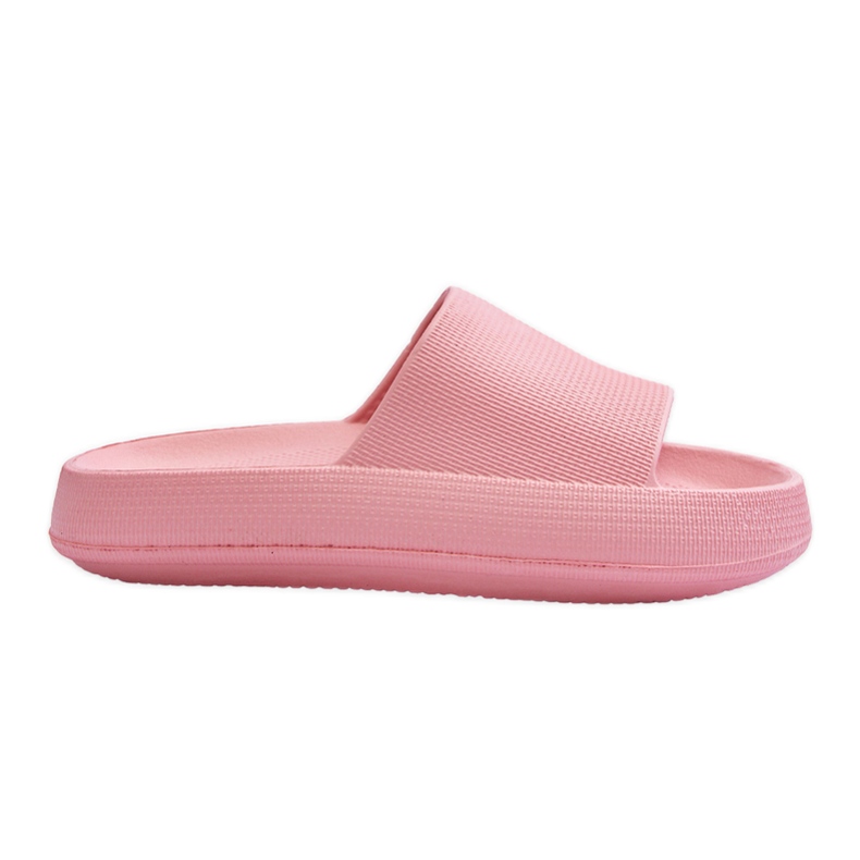 Chanclas ligeras de moda en una suela masiva Pink Rebel rosado