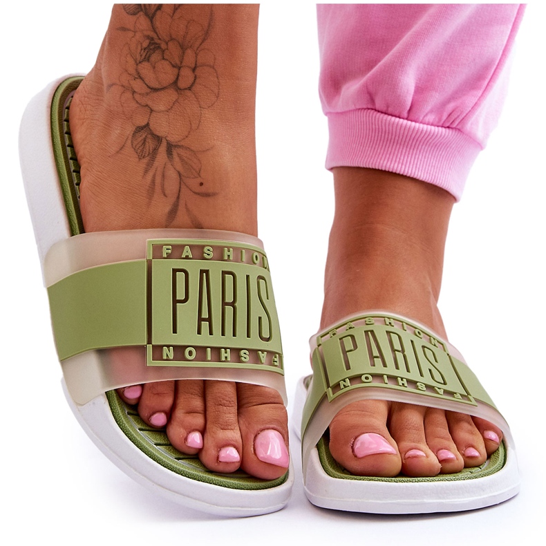 Pantuflas Sport Mujer Verde Amanecer