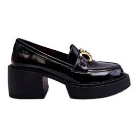 S.Barski Bombas de moda con tacones masivos negros Imani