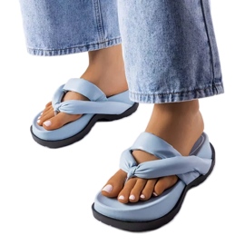 PA1 Sandalias azules con plataforma de Lachapelle