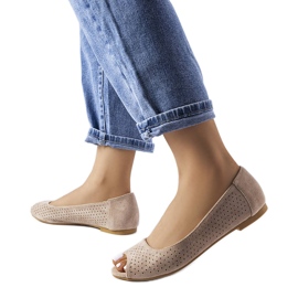 Bailarinas caladas beige de Agate Bailarinas caladas beige de Agate