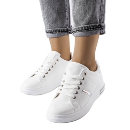 Zapatillas blancas con inserciones de Deans blanco