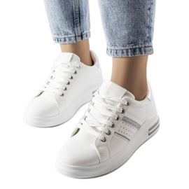Deportivas blancas con plataforma Lanoie blanco