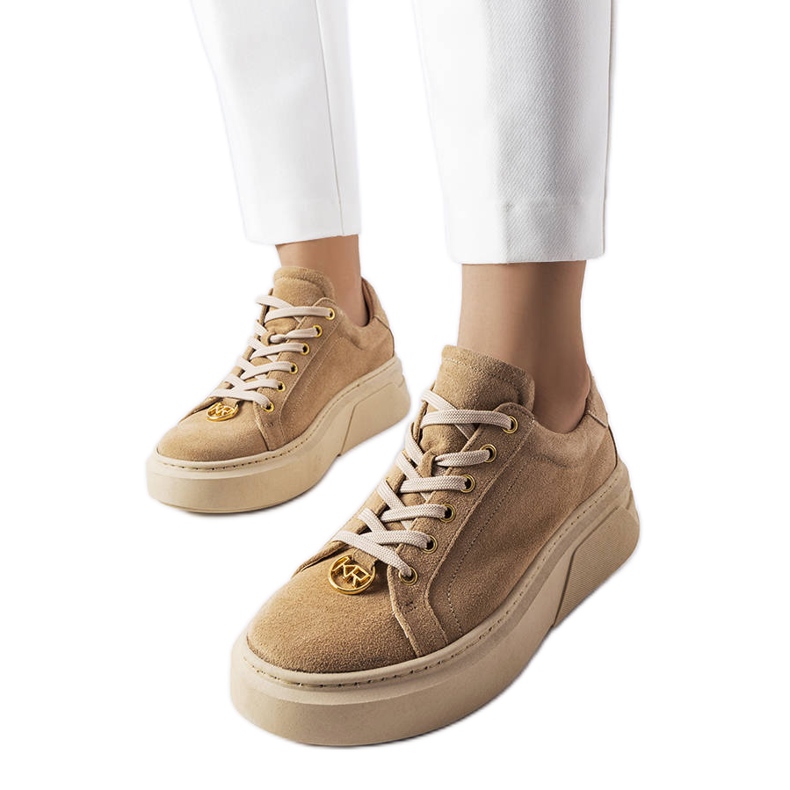 Zapatos Karino ante beige