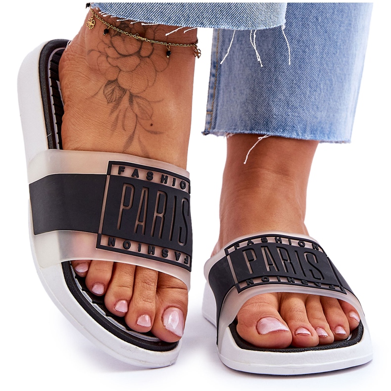 Pantuflas Sport Mujer Negro Amanecer