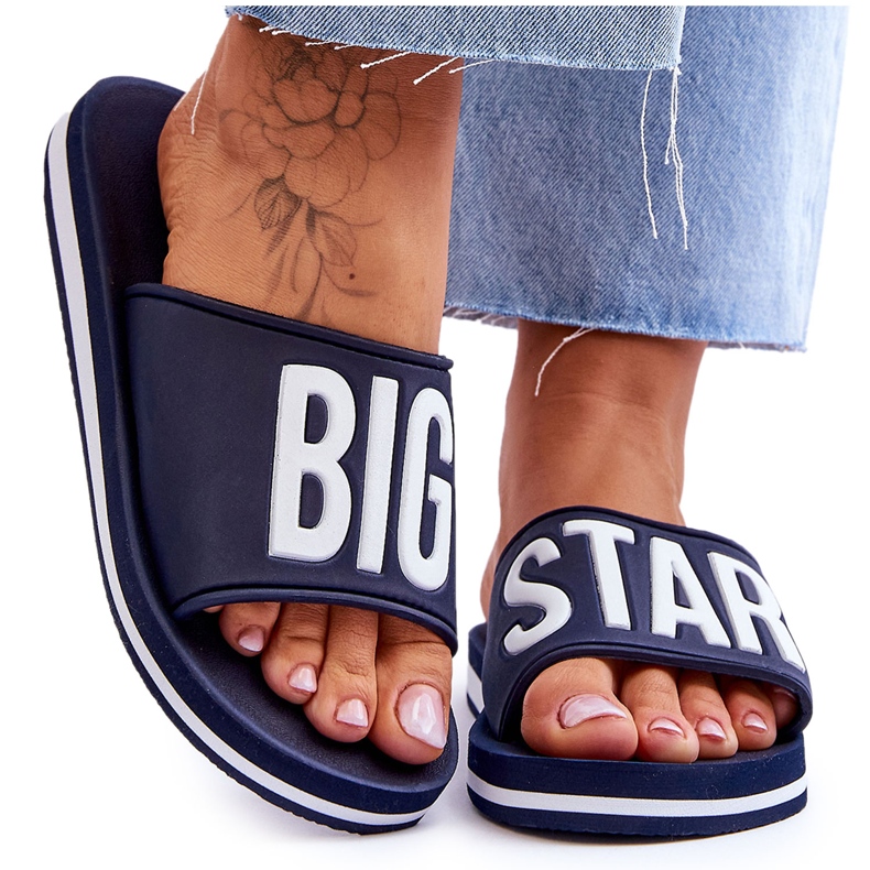 Pantuflas Mujer Big Star Classic JJ274A323 Azul Marino