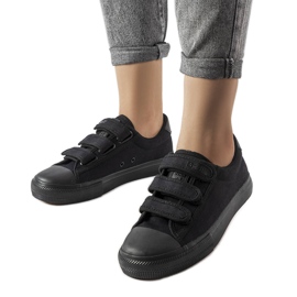 Deportivas negras con velcros Big Star LL274A204 negro