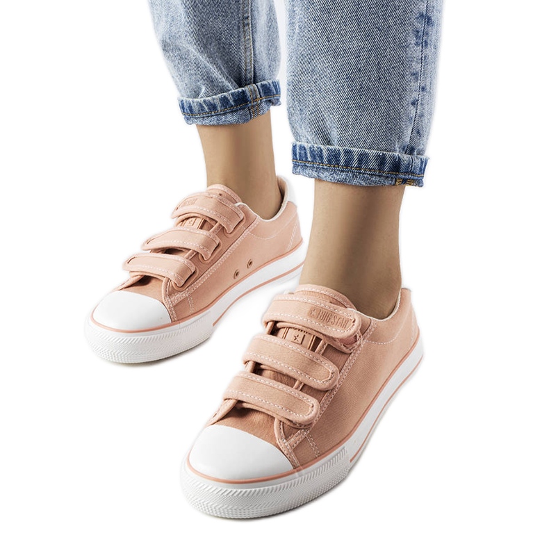 Deportivas rosas con velcros Big Star LL274A200 rosado