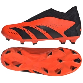 Adidas Predator Accuracy.3 Fg Ll Jr GW4607 zapatos de fútbol naranja naranjas y rojos