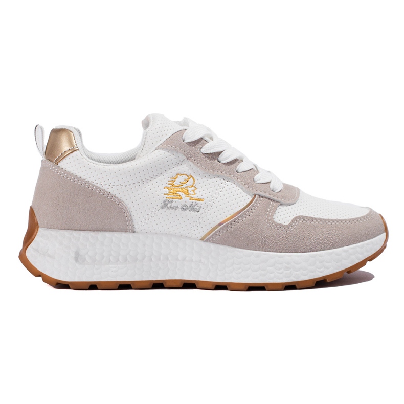 W. Potocki Zapatillas con suela gruesa Potocki blanco y beige.