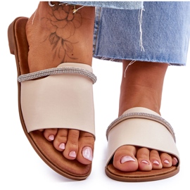 Tacones Planos Elegantes Beige Termen