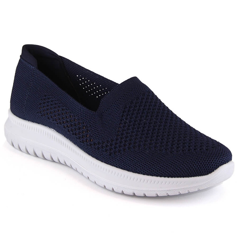 Atletico Deportivas cómodas mujer slip-on azul marino Ladies Style