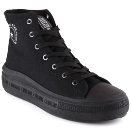 Botines de mujer con plataforma negros Big Star LL274A182 Botines de mujer con plataforma negros Big Star LL274A182