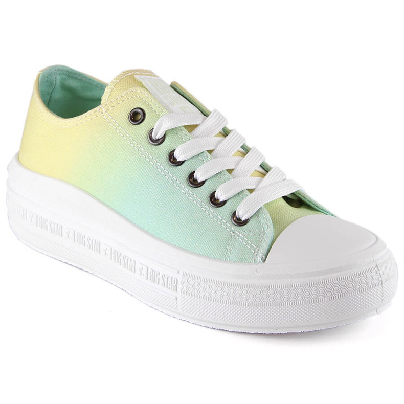 Zapatillas de mujer en la plataforma Big Star ombre LL274A186 multicolor