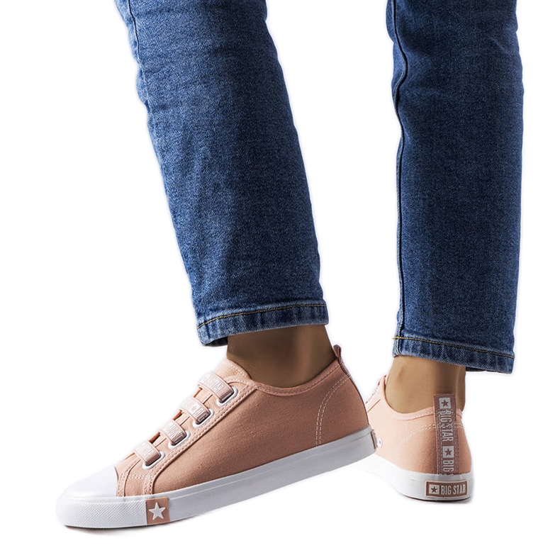 Zapatillas slip-on rosas de Big Star HH274096 rosado