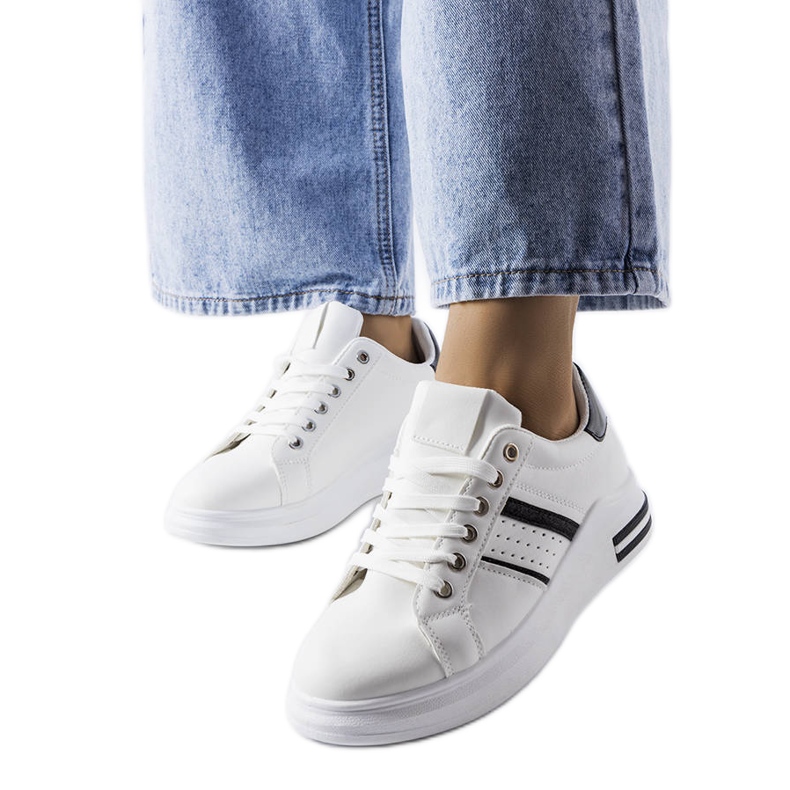 Deportivas blancas con plataforma Lanoie blanco