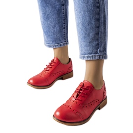 Zapatos brogue beige LS5379 Taupe rojo