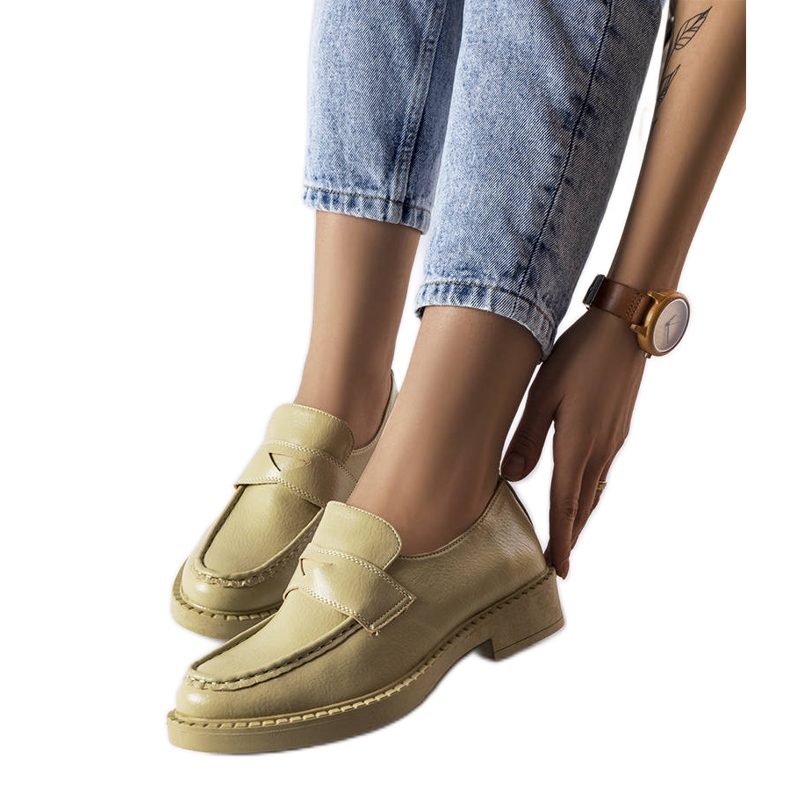 Mocasines verdes elegantes de Élodie