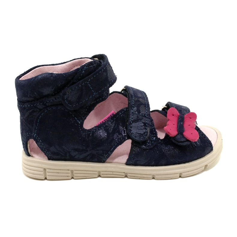 Sandalias altas preventivas Mazurek 1291 Mariposas azul