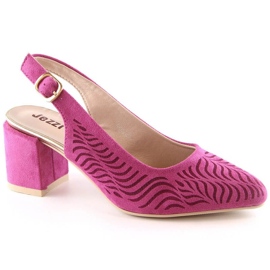 Sandalias tacón ante Jezzi W RMR2263-4 fucsia rosa