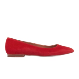Marco Shoes bailarinas ligeras rojo
