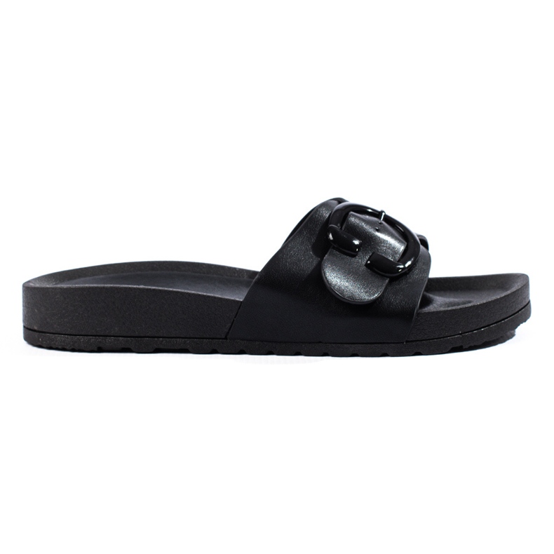Chanclas Shelovet negras con hebilla negro