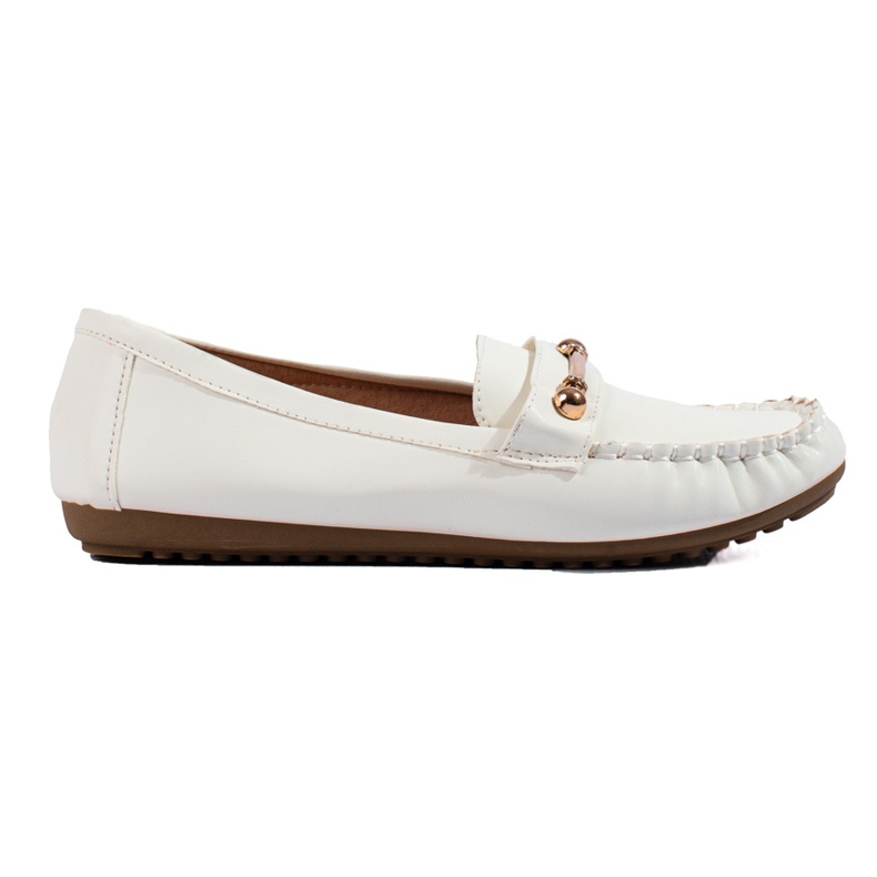 Mocasines mujer Shelovet clásico blanco
