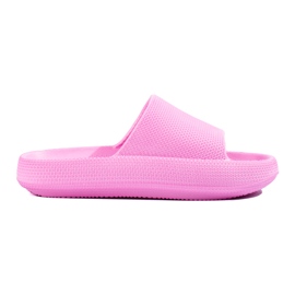 Pantuflas Shelovet rosa para mujer