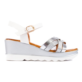 Sandalias mujer cuña Shelovet blanco