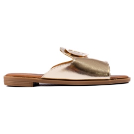 W. Potocki Pantuflas de mujer Potocki doradas dorado W. Potocki Pantuflas de mujer Potocki doradas dorado
