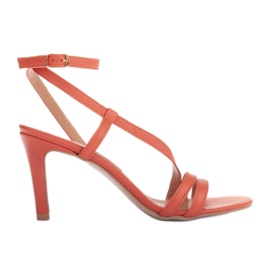 Marco Shoes Sandalias de tacón alto naranja