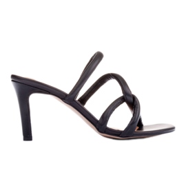 Marco Shoes tacones Tubelare con tiras negro
