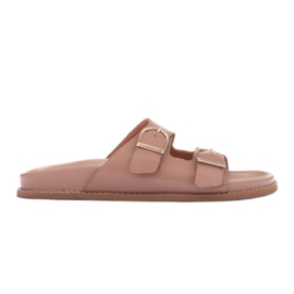 Marco Shoes Zapatillas con hebillas beige