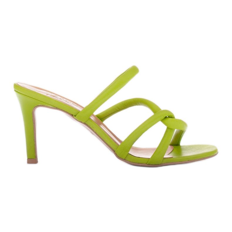 Marco Shoes tacones Tubelare con tiras verde