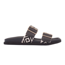 Marco Shoes Zapatillas con hebillas negro