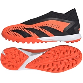 Adidas Predator Accuracy.3 Tf Ll M GW4643 zapatos de fútbol naranja naranjas y tintos