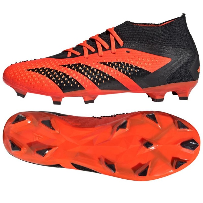 Adidas Predator Accuracy.2 Fg M GW4587 zapatos de fútbol naranja naranjas y tintos