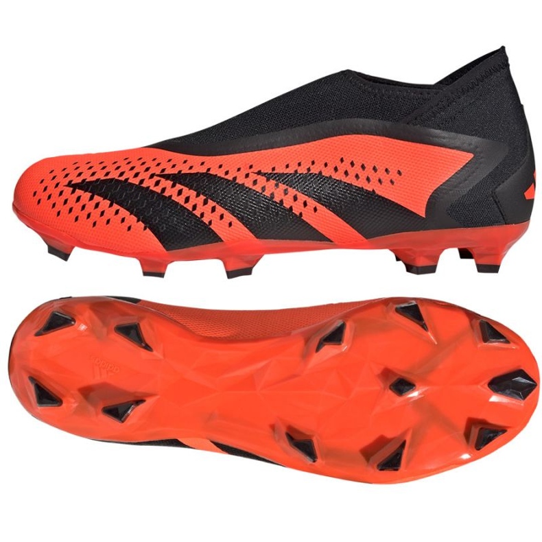 Adidas Predator Accuracy.3 Fg Ll M GW4595 zapatos de fútbol naranja naranjas y tintos