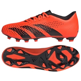 Adidas Predator Accuracy.4 Fg M GW4603 zapatos de fútbol naranja naranjas y tintos