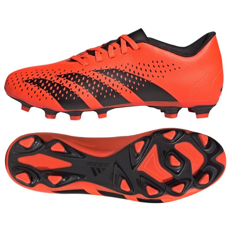 Adidas Predator Accuracy.4 Fg M GW4603 zapatos de fútbol naranja naranjas y tintos
