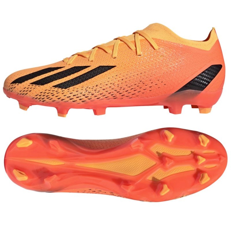 Adidas X Speedportal.2 Fg M GV9562 zapatos de fútbol naranja naranjas y tintos