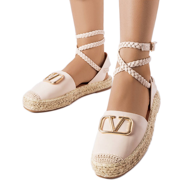 Alpargatas con cordones beige de Parent Alpargatas con cordones beige de Parent