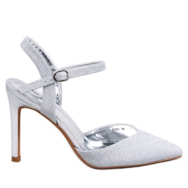Zapatos de tacón abierto de Imogen Silver plata