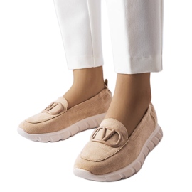 Vinceza Zapatillas slip-on beige de Vincez