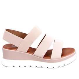 Sandalias con cuña Cregger Beige