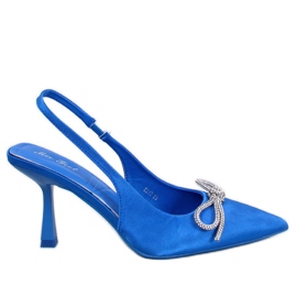 Zapatos de tacón abierto Hannah Blue azul